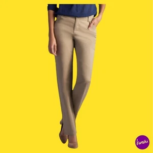 Lee Damen Relaxed Fit All Day Straight Leg Chino Hose, Flachs, 16 Medium, W36 - Bild 1 von 7