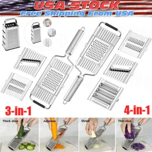 Manual Slicer Grater Multi-Purpose Hand-held Stainless Steel Shredder Grater - Picture 1 of 22