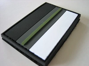Klettpatch Rubberpatch ca. 6 x 4cm thin green line camo Deutschland Bundeswehr - Picture 1 of 3