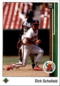 1989 Upper Deck Dick Schofield . California Angels #201