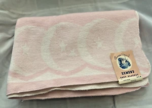 Vintage ESMOND Bunny Baby Blanket Nursery DecorNEW - Picture 1 of 11