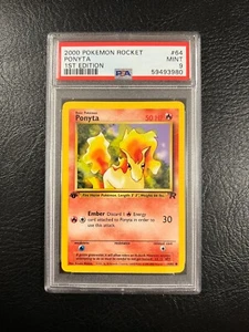 2000 Pokemon Rocket #64 - Ponyta - Mint - 1st Edition - PSA 9! - Picture 1 of 4