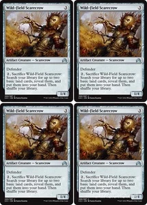 MTG - 4x WILD-FIELD SCARECROW - Shadows over Innistrad (U) - Picture 1 of 1