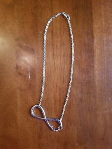 Collier One Direction argent infini