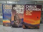 3 Carlos Castaneda HB Bücher DJ 1st Power of Silence - Tales of Power - Feuer mit