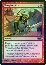 4X Slaughter Cry - Foil New MTG M12 Magic 2012