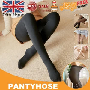 Women Thick Warm Winter Double Lined Stretch Thermal Fleece Tights Pantyhose - Picture 1 of 21