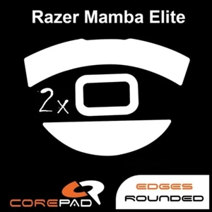 Corepad Skatez Razer Mamba Elite Replacement Mouse Feet Hyperglides PTFE Teflon - Picture 1 of 1