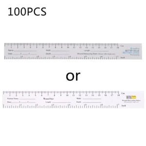 100 Pack Wound Measuring Tape Me dical Medimeter 18cm / 7 Educare Wound Ruler - Picture 1 of 8