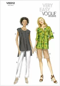 Vogue Patterns V8912 Misses' Top, Shorts and Pants Sewing Pattern Sizes 8-16 - Picture 1 of 4