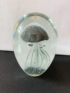 Octopus Paperweight Black with Clear Glass - Picture 1 of 12