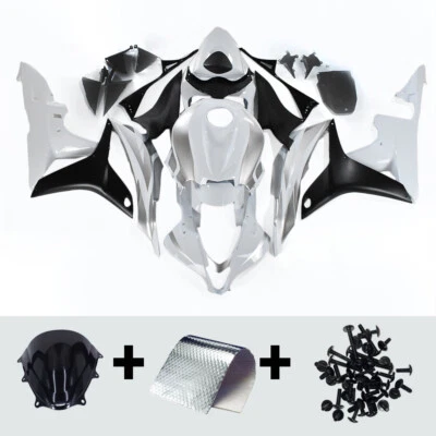 Kit de carenado ABS blanco plateado para Honda CBR600RR F5 2007 2008 07 08 juego de carrocería Foto 1 de 4