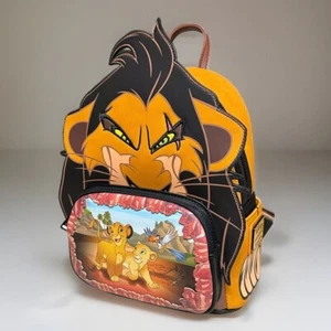 Mini Mochila Loungefly Disney Rey León Cicatriz Villanos Escena Simba Nala Zazu - Imagen 1 de 15