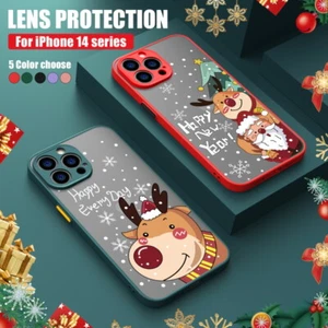 Christmas Shockproof Slim Case Cover For iPhone 15 14 13 12 Pro Max 11 XR 8 Plus - Picture 1 of 19