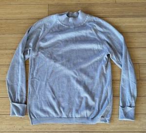 Lululemon Soft Shine Sweater ~ Sparkly Silver Collared Pullover ~ Women's S/M - Picture 1 of 16