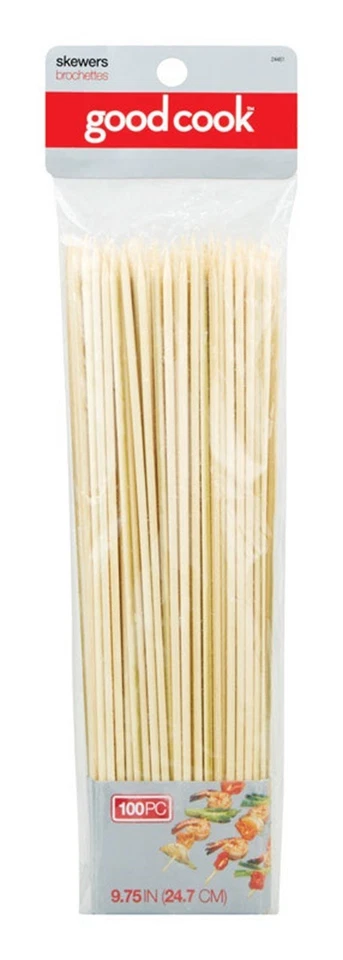 Good Cook Natural Smooth Solid Non-Porous Bamboo Dishwasher Safe Skewer 10 L in. - Image 1 of 1