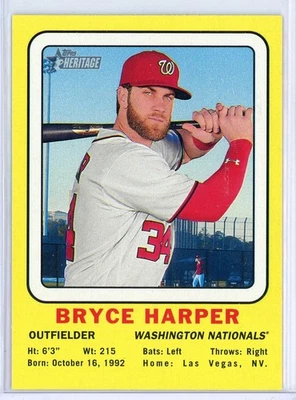 2018 Topps Heritage 1969 Collector Cards 69CC-BH Bryce Harper Target Exclusive - Image 1 of 2