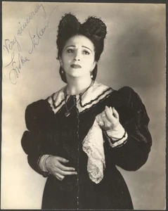 Real Photo Zinka Milanov Croatian Opera Soprano w Original Signed 9 1/2" x7 1/2" - Picture 1 of 1
