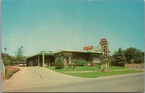 Postal de DES MOINES, Iowa de la década de 1950 "CASA BELLA MOTEL" autopista 65 y 69 carretera - Imagen 1 de 2