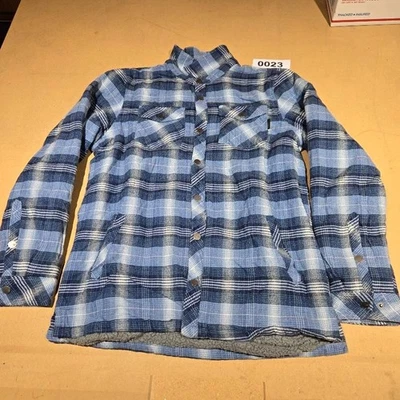 CHAQUETA SHACKET FORRADA DE SHERPA A CUADROS AZULES O'NEILL CON BOTONES TALLA MEDIANA PARA HOMBRE TALLA MEDIANA Foto 1 de 4