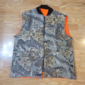 Bud King Of Beers Camo Jagdweste 80er Vintage wendbar zu Jäger orange XL - Bild 1 von 16