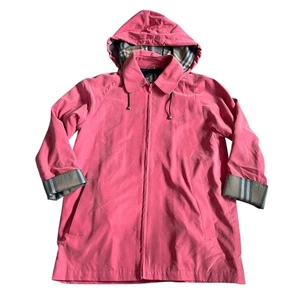Chaqueta forrada a cuadros Harston Nova de colección Burberry London para mujer talla S rosa con capucha - Imagen 1 de 15