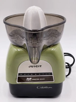 Vtg 1970's Proctor Silex Juicit Juicer Citation Avocado Green Tested/Works - Image 1 of 4