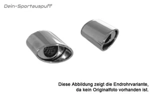 Edelstahl Duplex Anschweißendrohr 115x85 oval L: 240mm Porsche-Design Typ 39 - Bild 1 von 1