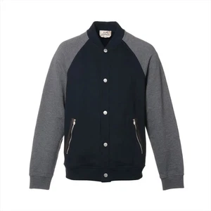 Hermès Serie 22SS Cotton x Cashmere Blouson M Men's Gray x navy 21-5763 - Picture 1 of 14
