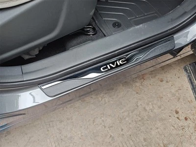  Para Honda Civic 2025 Accesorios Alféizar Puerta Coche Cubierta Desgaste Panel Protector Paso Foto 1 de 4