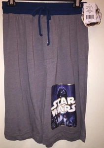 STAR WARS Men's Sleep Shorts GREY/TEAL MULTI Size S NEW With Tags - Picture 1 of 8