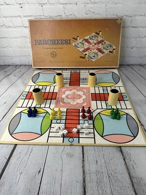 Vintage 1964 PARCHEESI Backgammon Game Gold Seal Edition By Selchow & Righter - Image 1 of 4