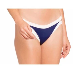 NWT L*SPACE $79 Charlie Midnight Blue Side Cutout Bikini Bottoms Size XS - Picture 1 of 2