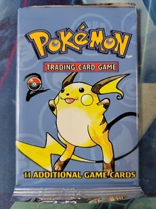 Juego Base de JCC Pokémon 2 Paquete de Refuerzo Vacío Envoltura Raichu - Imagen 1 de 3