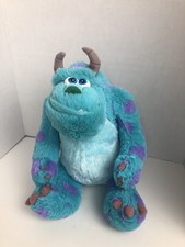 Disney Pixar  James P. "Sulley" Sullivan Monsters Inc Sitting Plush Soft 
