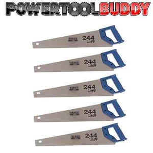BAHCO SANDVIK 244 22" 550MM Hardpoint 7TPI Wood Hand Saws PACK OF 5 - Picture 1 of 1