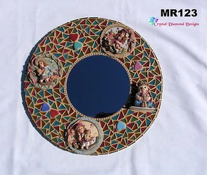Little Girls Mosaic Wall Mirror, Handmade Look Great in your Home MR123 - Picture 1 of 8