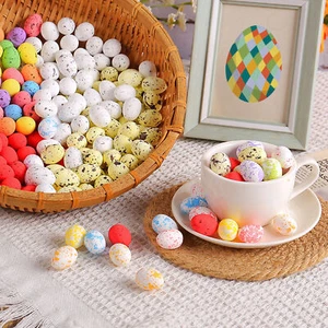 Diy Crafts Home Ornament Vibrant Easter Eggs Colorful Foam Decorations - Picture 1 of 16