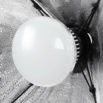 Dimmable Video Studio E27 85W 3200K-5500K LED Continuous Light Lamp Bulb 3 Modes - Image 1 of 4