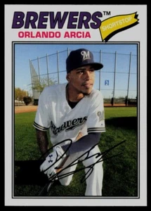 2018 Topps Archives #115 Orlando Arcia Milwaukee Brewers - Picture 1 of 2