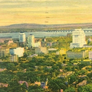 Montreal, Canada From Mount Royal Postcard 1930s Birds Eye Ariel View Vintage  - Picture 1 of 10