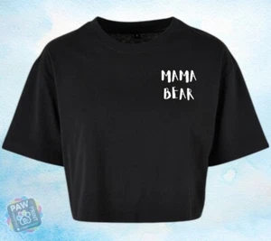 Mama Crop T shirt Mother Mom Sexy Girls Womens Tee Printed Cropped - Picture 1 of 12
