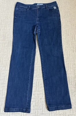 Pantalones de mezclilla Novara Carrboro para ciclismo para mujer 14 azules elásticos acolchados Foto 1 de 4