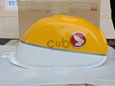 CONJUNTO DE EMBLEMAS AMARELO E TANQUE DE GASOLINA ÓLEO COMBUSTÍVEL HONDA MONKEY 125 2018-2022 - Imagem 1 de 4