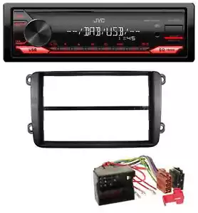 JVC MP3 DAB 1DIN AUX USB Autoradio für VW Golf V VI Touran Passat 3C Caddy EOS S - Bild 1 von 7