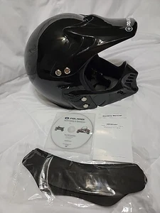 Polaris Helmet Motorbike Glossy Black Large Dirt Bike 77216215-000--01 RZR 170 - Picture 1 of 17