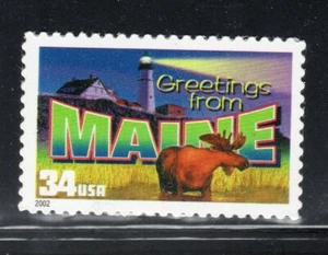 3579 * Saludos MAINE * Sello postal de EE. UU. MNH  - Imagen 1 de 1