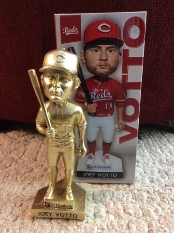 2023 Cincinnati Reds GOLD Joey Votto SGA Bobblehead / IN HAND RARE 6/3 NIB Cover