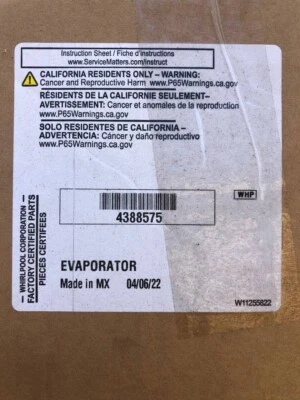 ИСПАРИТЕЛЬ Whirlpool 4388575 - Изображение 1 из 2