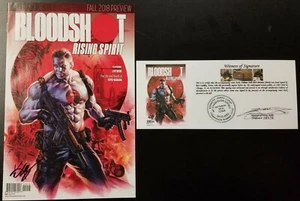 Valiant Fall 2018 Preview (2018) SIGNED Notarized Ken Lashley Bloodshot - Picture 1 of 5